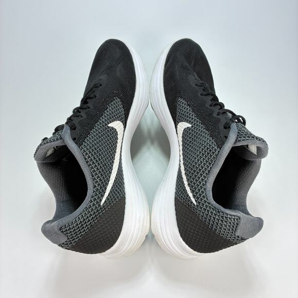 Nike Revolution 3 Black Gray Lace Up Running Shoes 819302-001 Womens Sz 9.5 Wide - Picture 7 of 10
